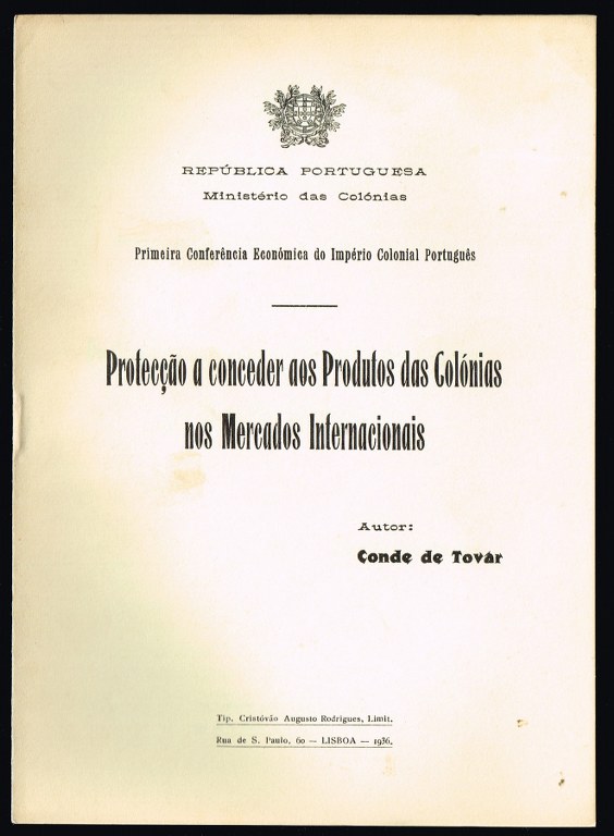 PROTEC��O A CONCEDER AOS PRODUTOS DAS COL�NIAS NOS MERCADOS INTERNACIONAIS